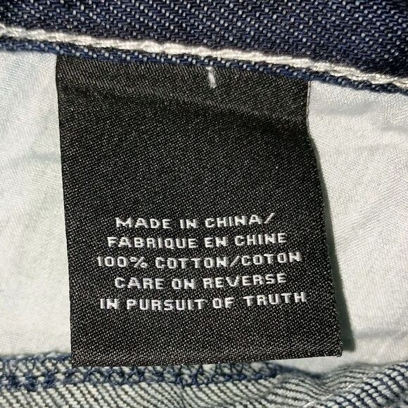 Vintage Men’s Akademiks Embroidered Wide Leg Baggy Y2K Skater Jeans 32x33 NWT - Picture 12 of 16